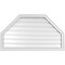 Ekena Millwork Octagonal Top Surface Mount PVC Gable Vent w/ 2"W x 2"P Brickmould Sill Frame, 42"W x 24"H GVPOT42X2403SF - alternate 1